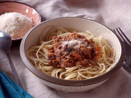 receta de espaguetis a la boloñesa