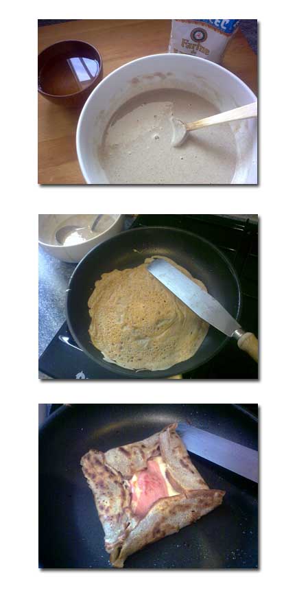 Receta de gallete, elaboración
