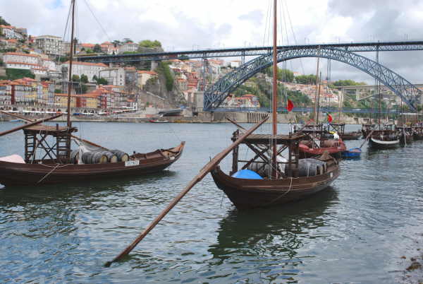 Barcazas para el transporte del Oporto en el Duero © José Maldonado