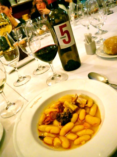cena con maridaje en Rincon Asturiano